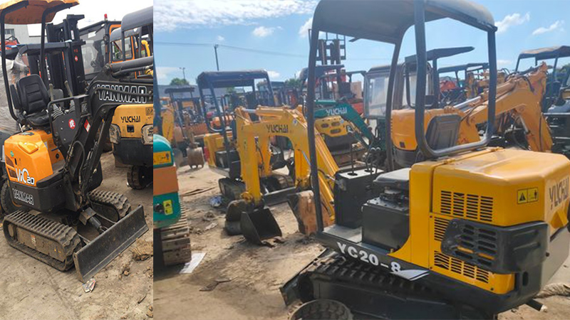 The second-hand small excavator market