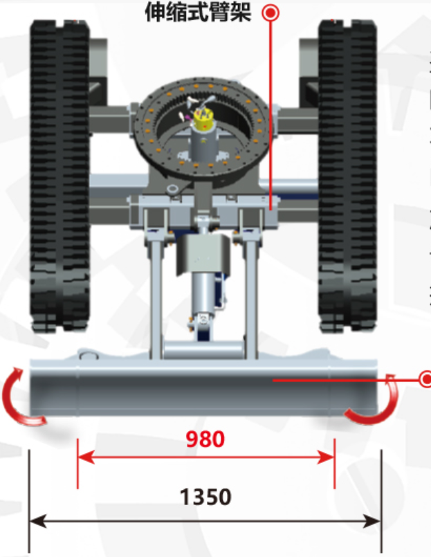 E.P micro mini excavator 1.5 Ton retractable chassis