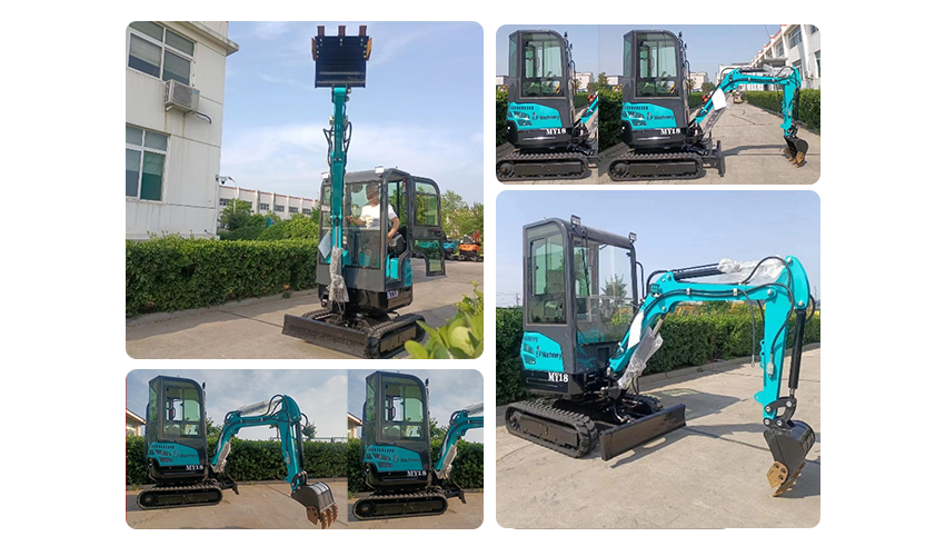 The mini excavator 1.8ton exported to Germany