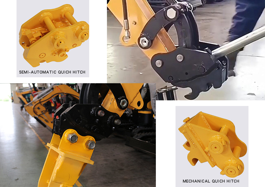 small excavator accessories hydraulic quick hitch