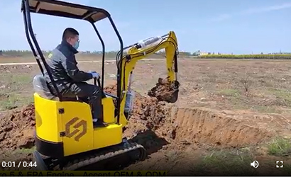 1Ton Mini Excavator with Euro 5 Diesel Engine