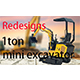 E.P Machinery redesigns 1 ton mini excavator