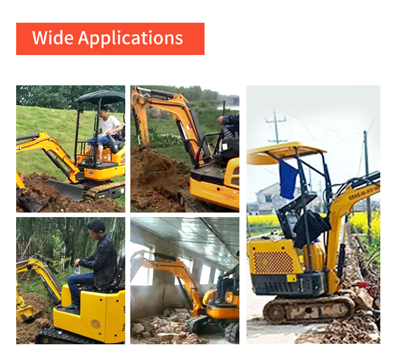 cheap mini excavator mini excavator 1300kg china mini excavator best price backhoe rubber tracks micro mini excavator small excavator for farm mini excavator small digger with epa