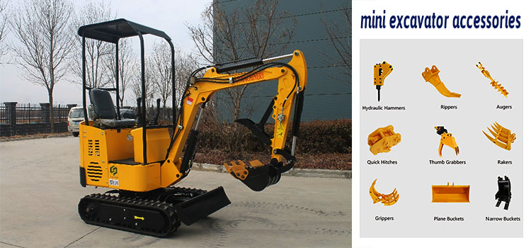 1.0 ton mini excavator with some accessorise exported to Netherlands