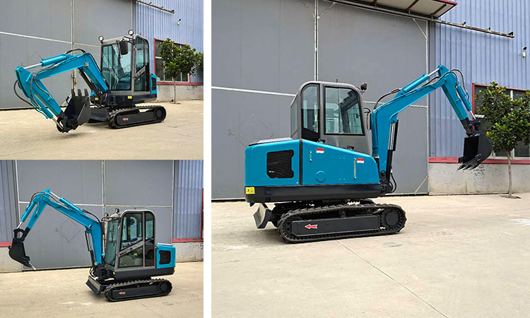 chinese E.P brand mini excavator 2.5ton with kubota engine cabin exported to Canada