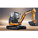 china 1.5 ton small mini excavator crawler with kubota engine with cabin  for garden construction、farmland renovation、urban construction