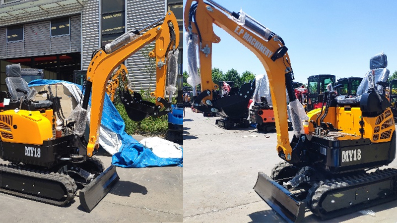 China 2.0 ton crawler mini excavator with diesl kubota engine MY18 exported to Canada