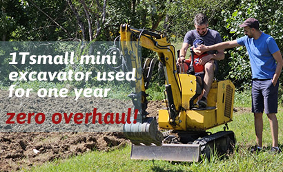 EP Mini 1.0 ton mini Excavator MY10A: One year of use, zero overhaul!